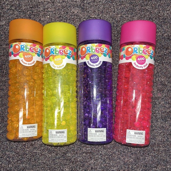 Orbeez Toys Orbeez 60 Water Balls 4 New Bottles Sealed Yellow Pink